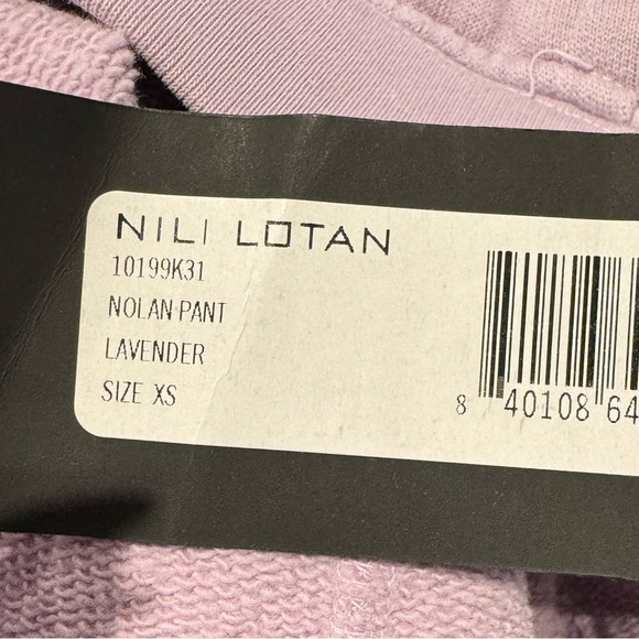 Nili Lotan Nolan Sweatpants Lavender NWT - Picture 5 of 7